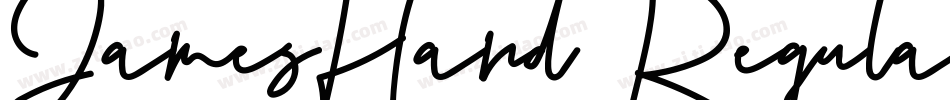 JamesHand Regular字体转换